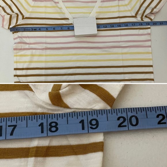 Madewell Whisper Stripe V-neck Tee - Picture 12 of 13